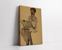 Woman with Clipboard by San Yu