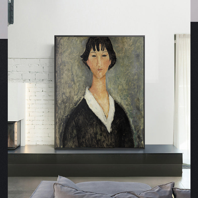 Young Girl with Dark Hair by Amedeo Modigliani