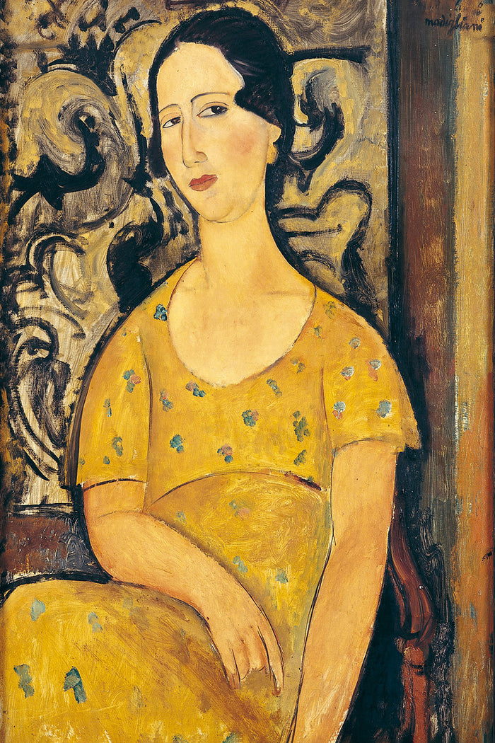 Young Woman in a Yellow Dress by Amedeo Modigliani
