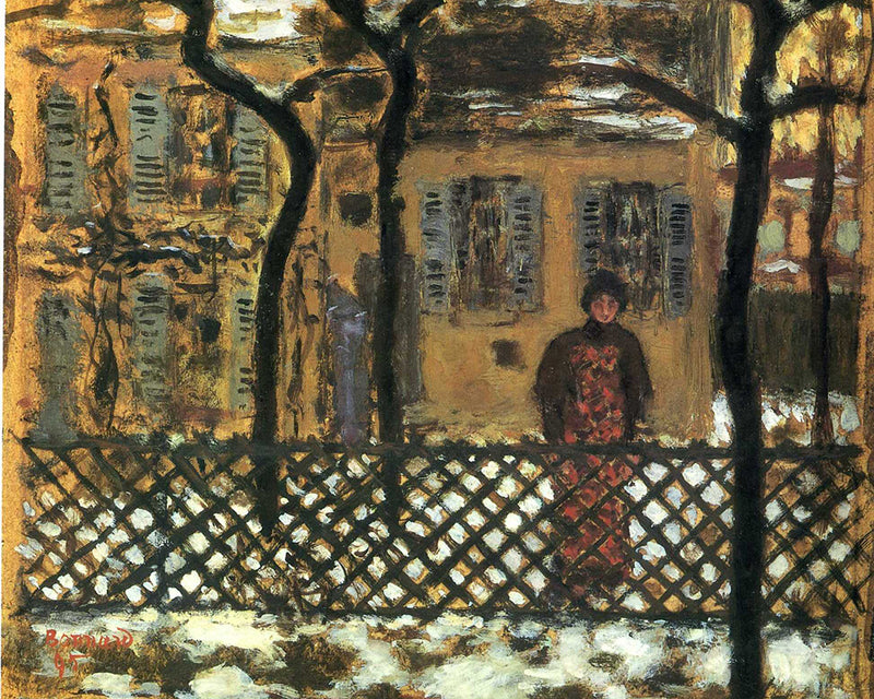 at-the-fence by Pierre Bonnard