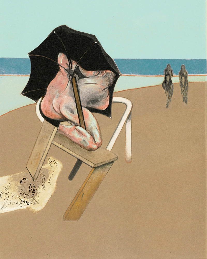 triptych left pan by Francis Bacon