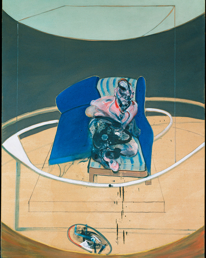 study for portrait on folding bedby Francis Bacon