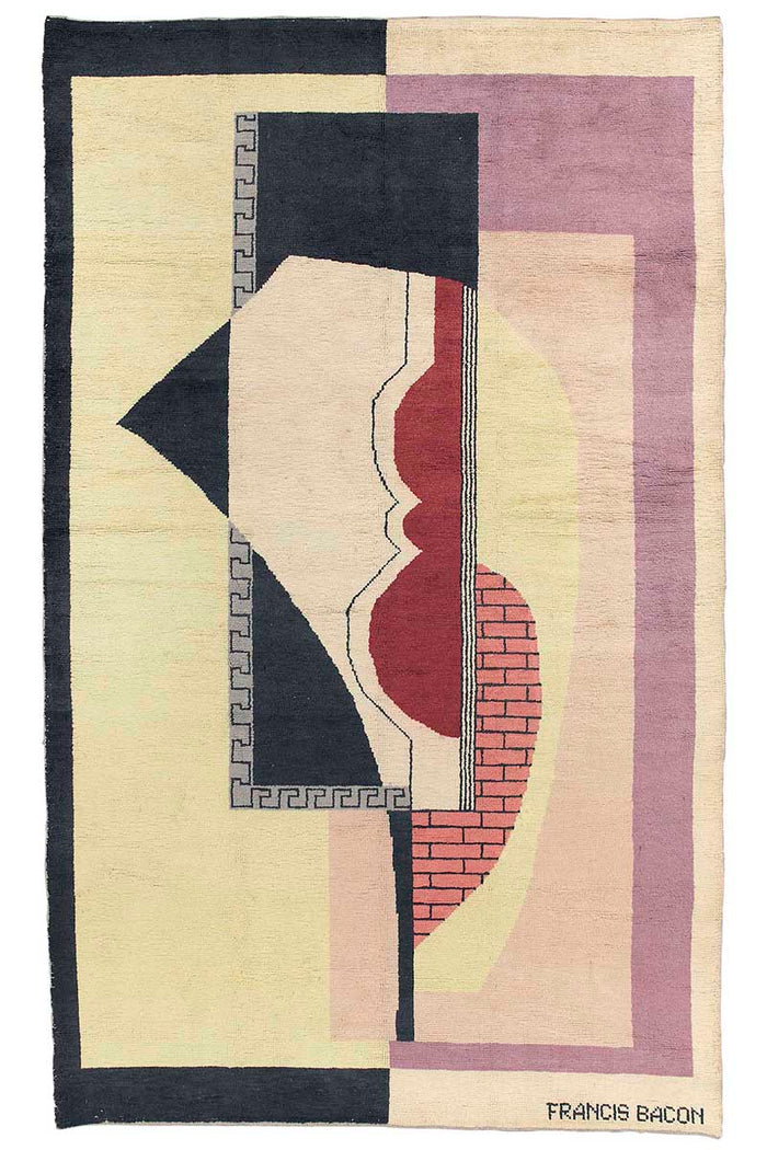 a large modernist carpet circa by Francis Bacon