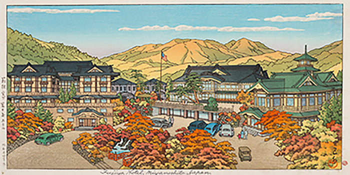 fujiya hotel miyanoshita japanby Kawase Hasui