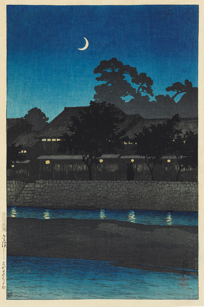 kawase_hasui_nagare_pleasure_quarter_kanazawa by Kawase Hasui