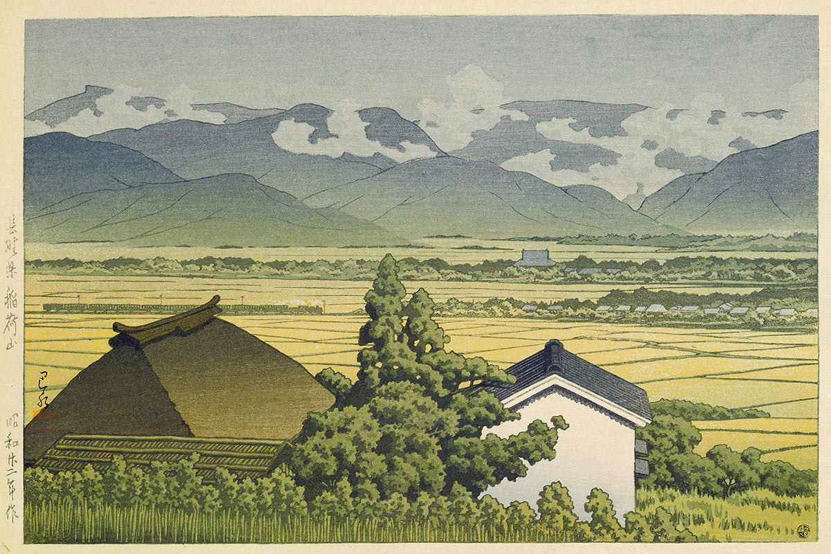 three_landscape_prints by Kawase Hasui