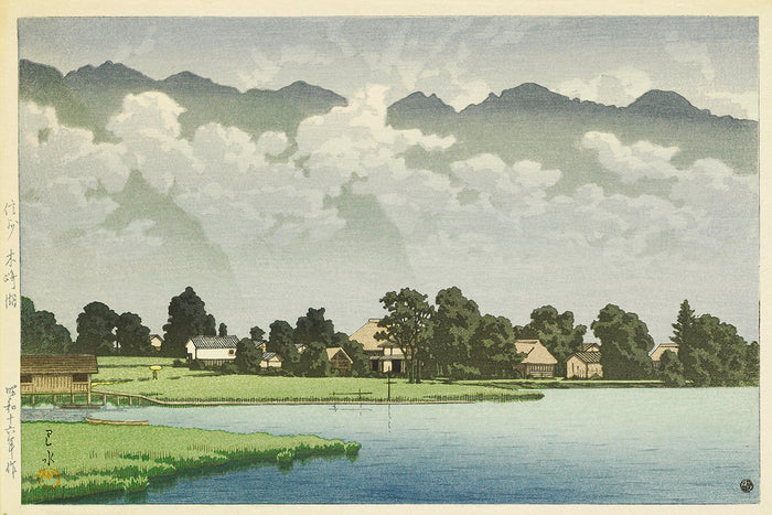 three_landscape_prints by Kawase Hasui