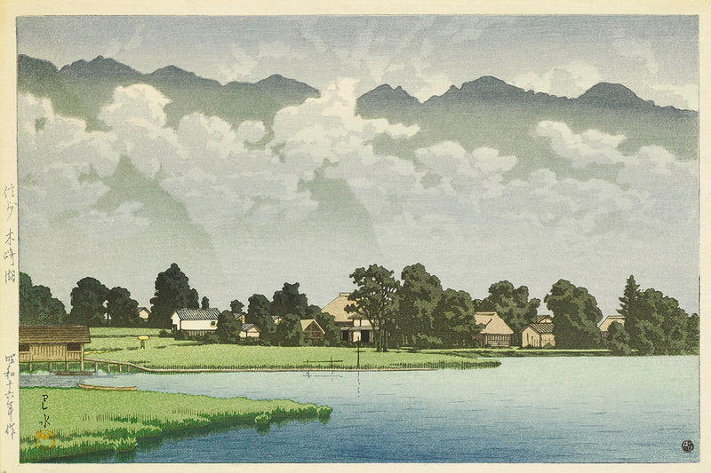 three_landscape_prints by Kawase Hasui