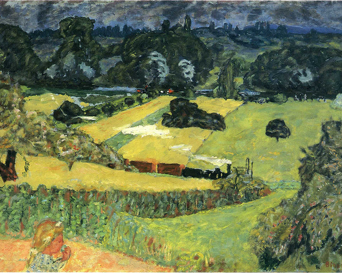 landscape-with-freight-train by Pierre Bonnard