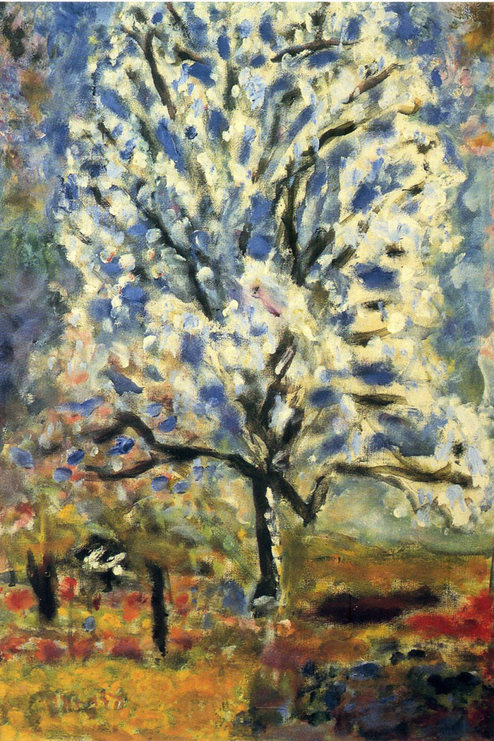 the-almond-tree-in-blossom by Pierre Bonnard