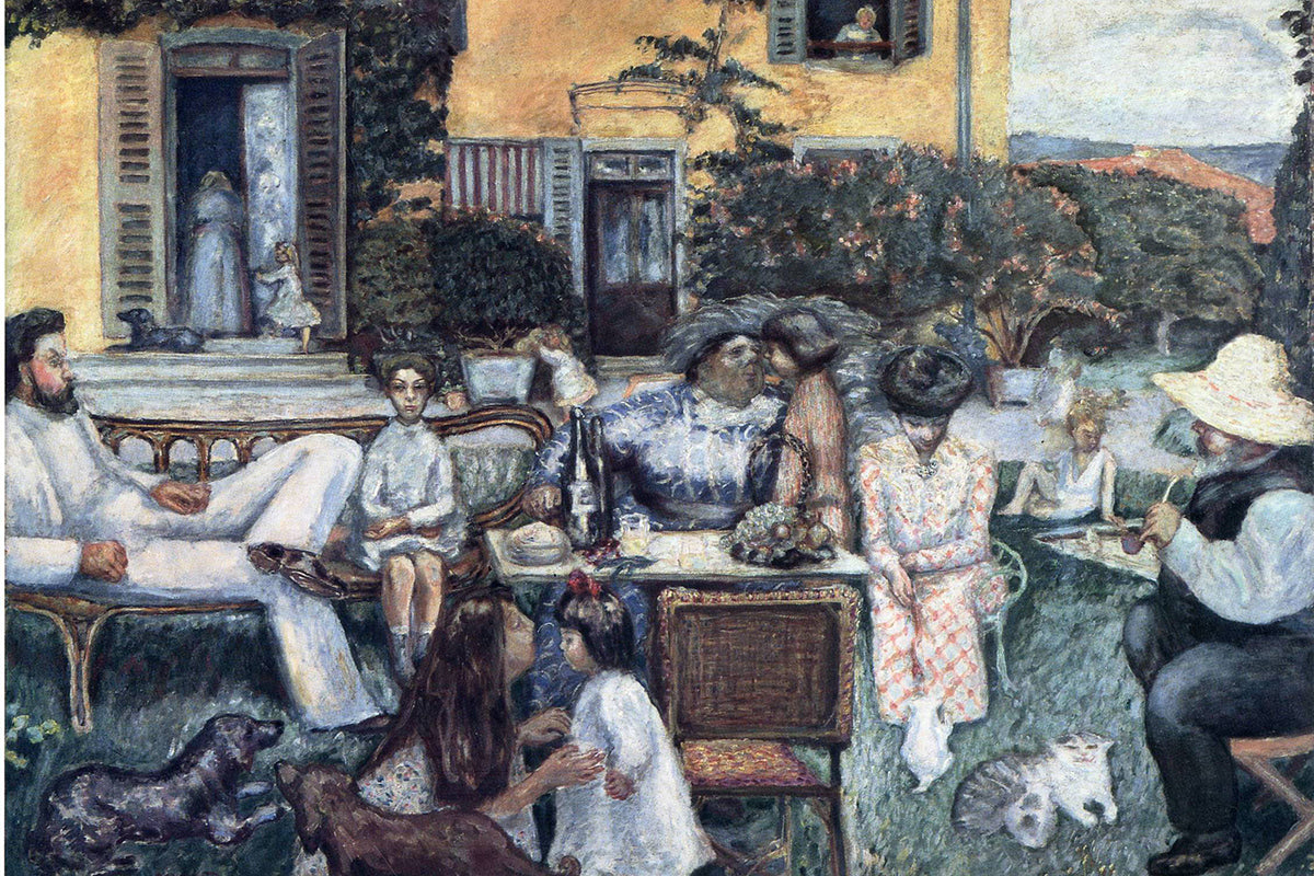 the-bourgeois-afternoon-or-the-terrasse-family  by Pierre Bonnard