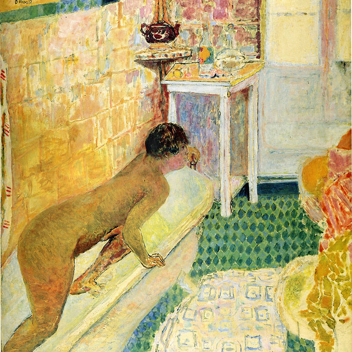 the-exit-of-the-bath by Pierre Bonnard