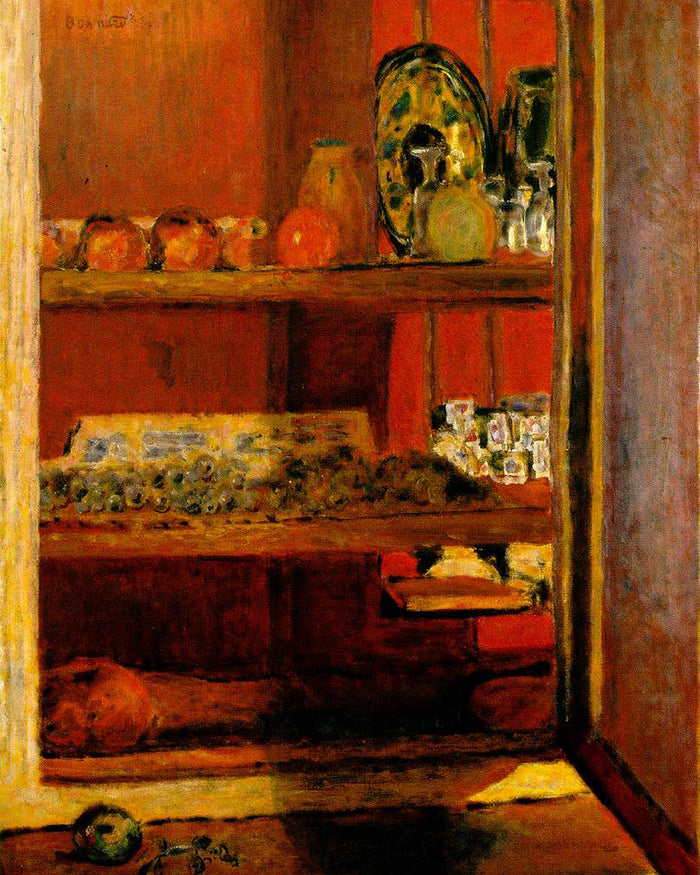 the-red-cupboard by Pierre Bonnard