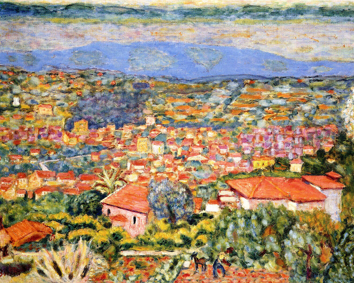 view-of-le-cannet-roofs by Pierre Bonnard