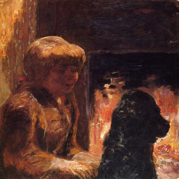woman-with-dog-also-known-as-marthe-bonnard-and-her-dog- by Pierre Bonnard
