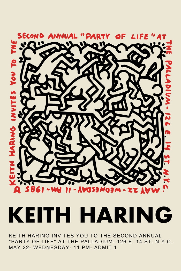 Party of life by Keith Haring