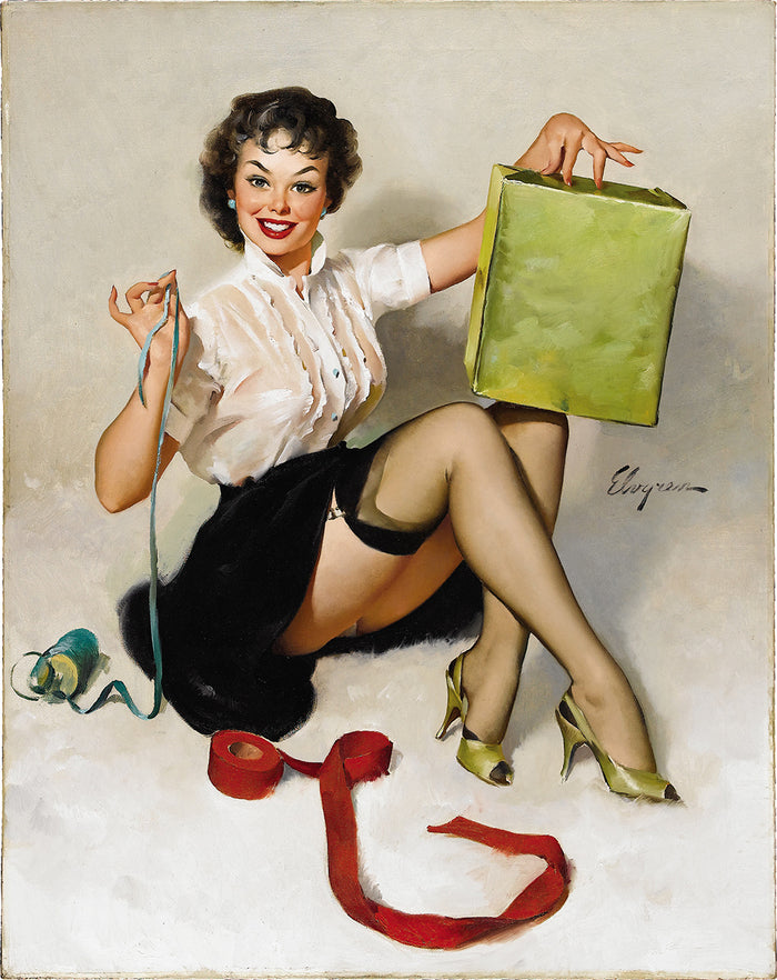 Neat package 1961 by Gil Elvgren