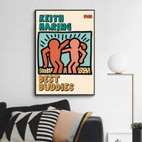 Best buddies 89 by Keith Haring