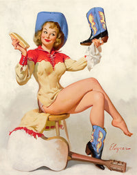 Polished performance 1964 by Gil Elvgren