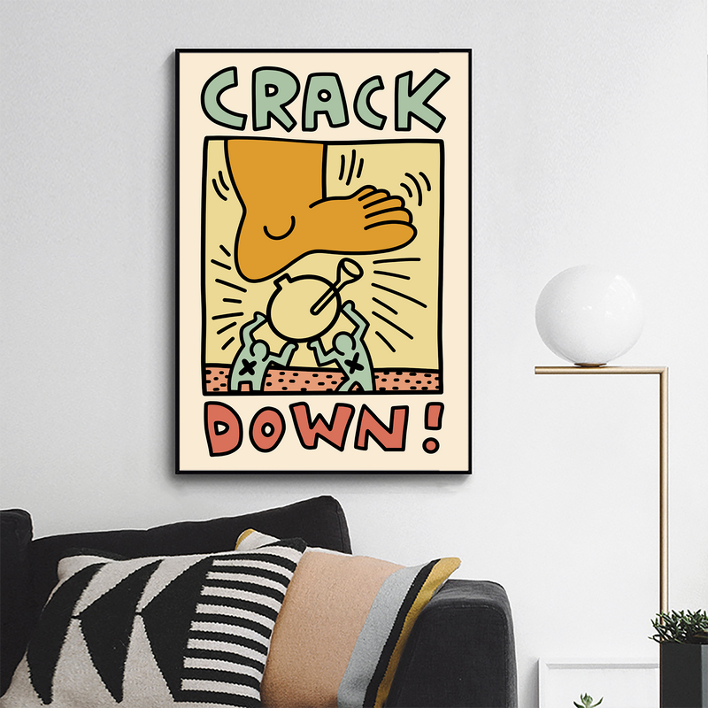 Crack down by Keith Haring