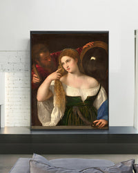 Woman with a Mirror 1515 by Titian