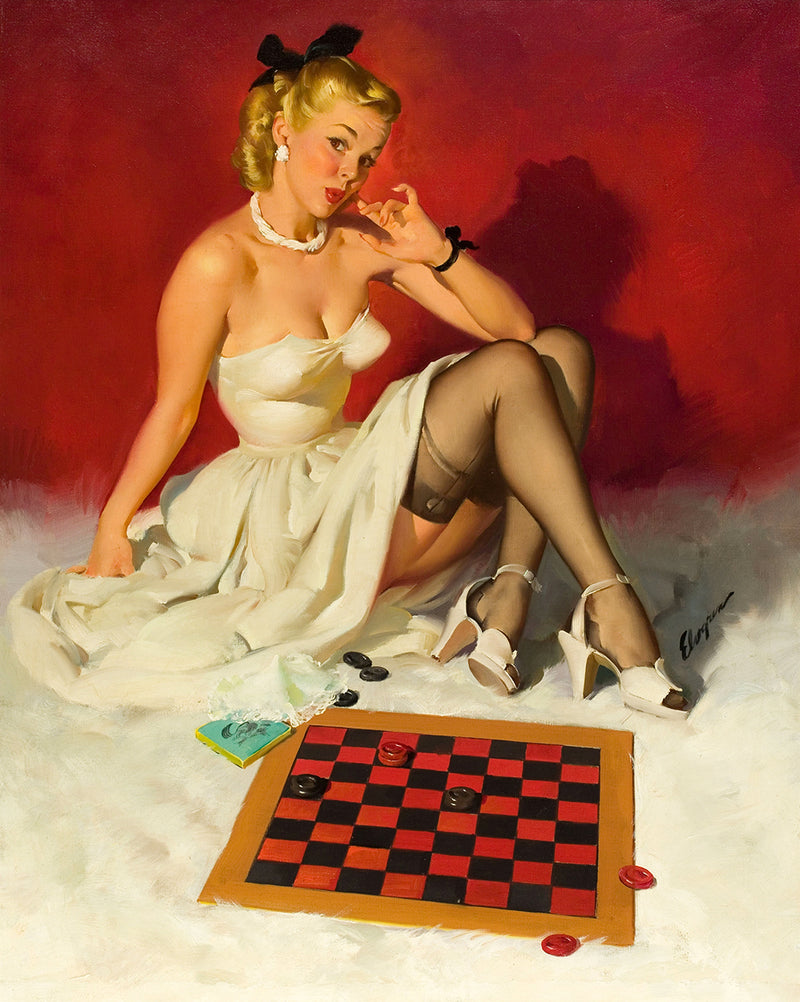 Check_and_double_check_1949  by Gil Elvgren