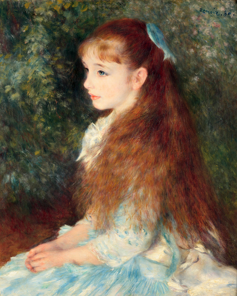 Portrait of Mademoiselle Irene Cahen d'Anvers-Pierre-Auguste Renoir-Pierre-Auguste Renoir