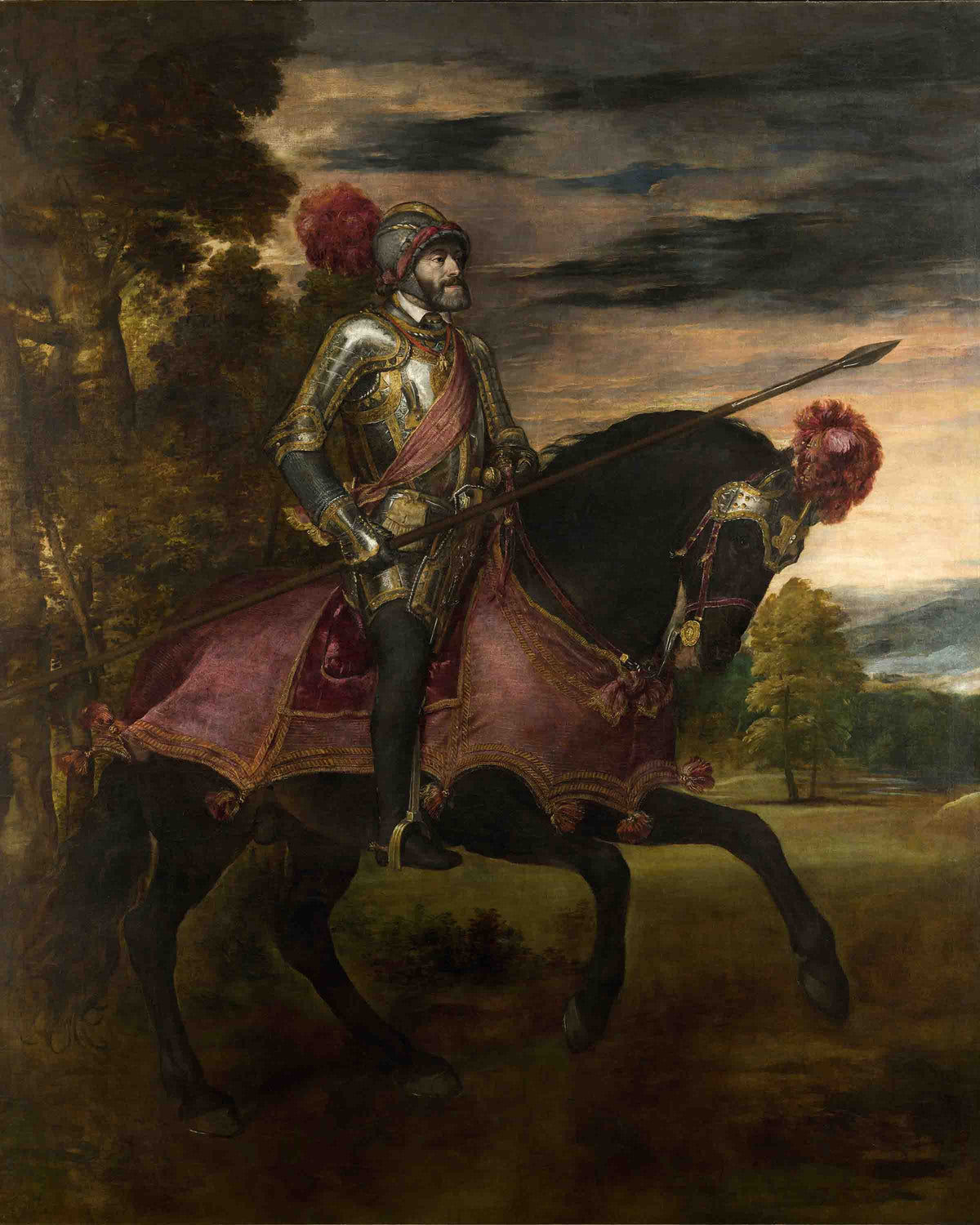 Equestrian Portrait of Charles V 1548 by Titian