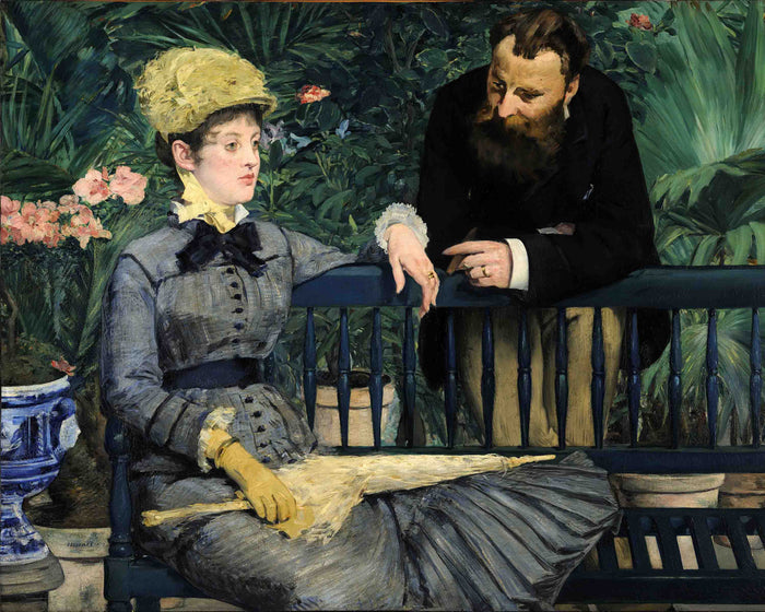 In the Conservatory by Édouard Manet