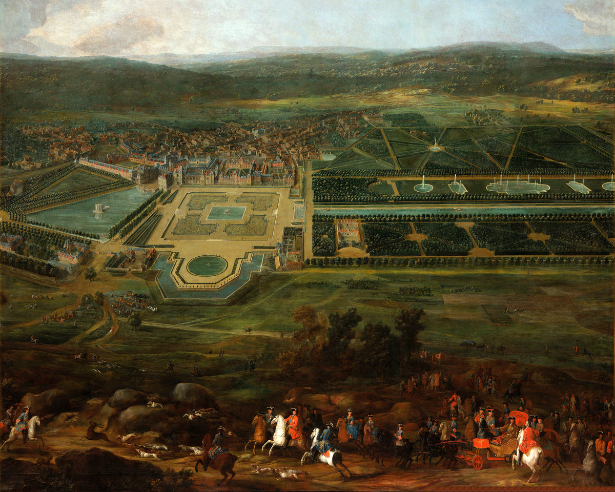 View of the Château de Fontainebleau-Pierre-Denis Martin