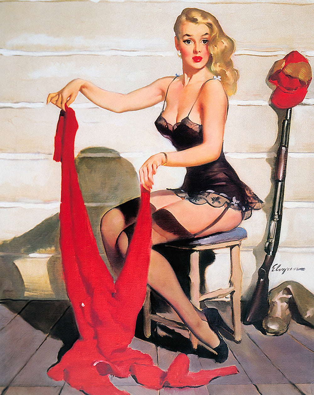 Hard_to_suit_-_who_help_me_1952 by Gil Elvgren