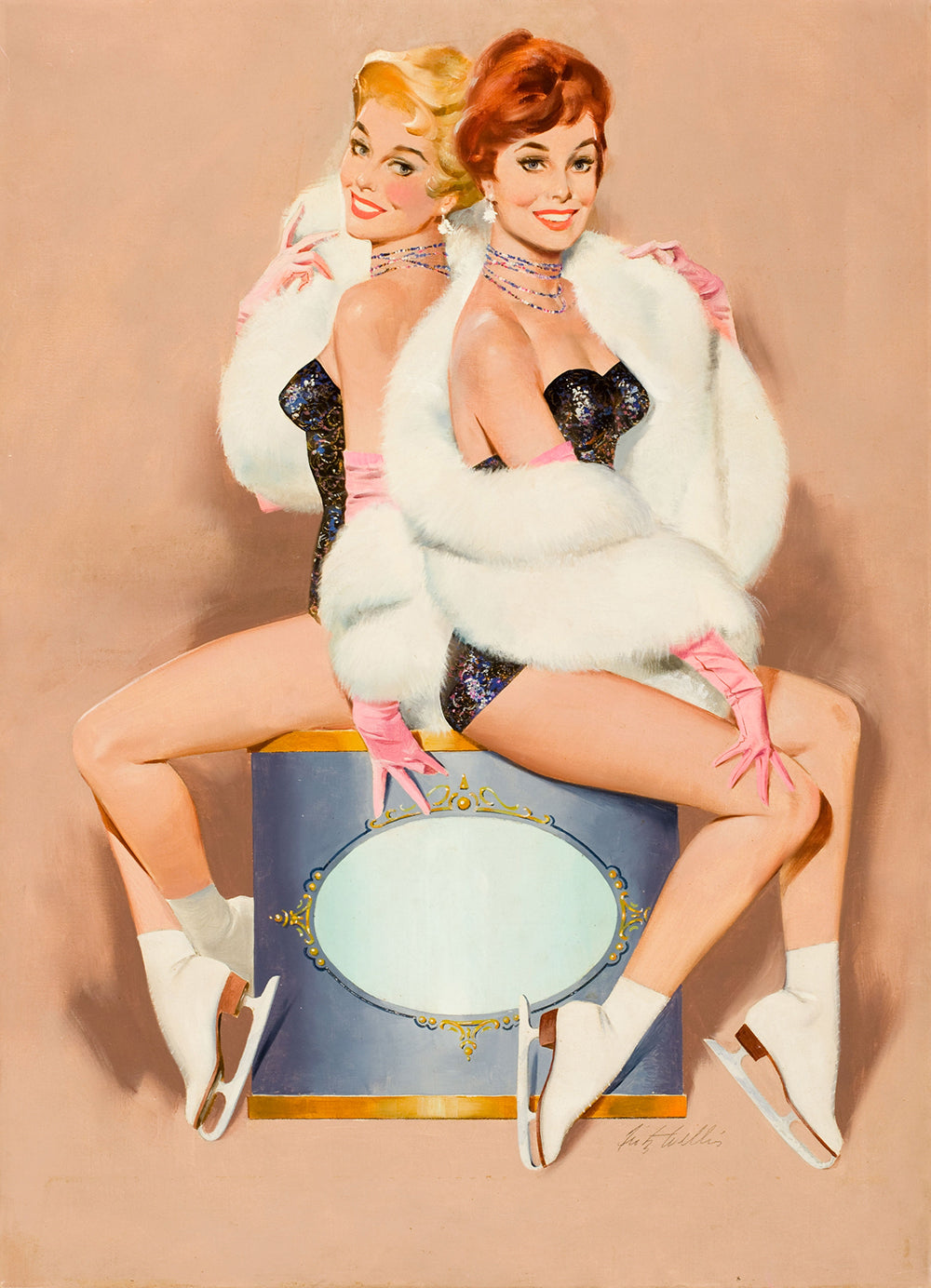 Follies, Two Beauties by Gil Elvgren