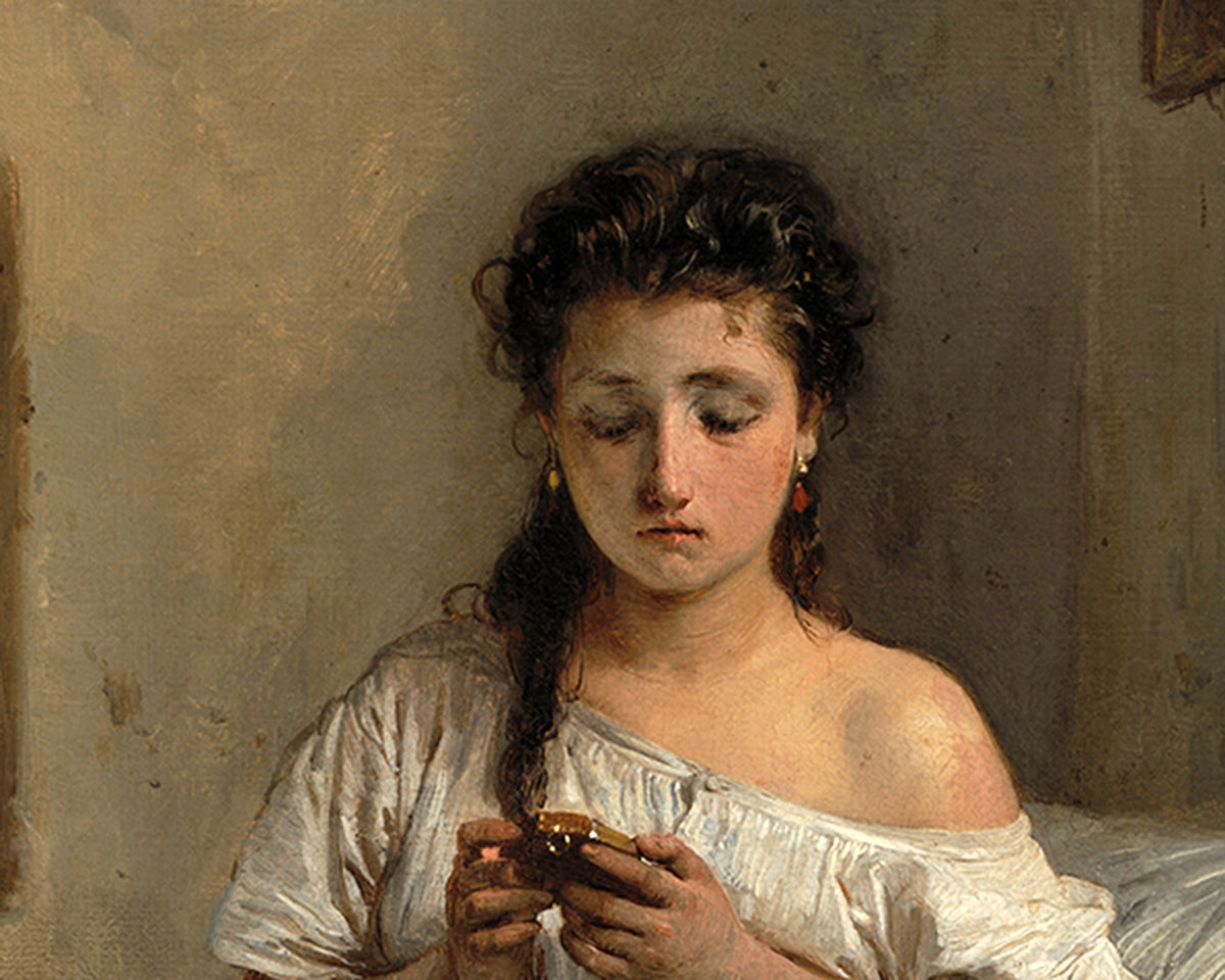 Triste Presentimento(Sad feeling) 1862 by Gerolamo induno