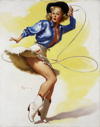 On_her_toes! 1954 by Gil Elvgren