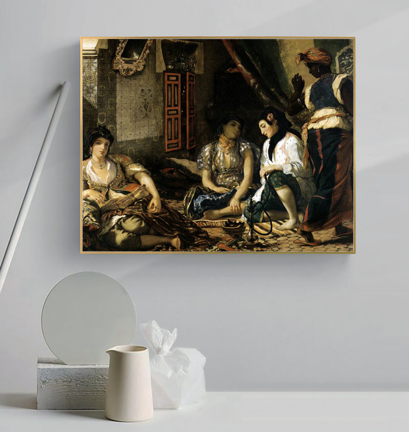 The Women of Algiers in Their Apartment by EugŠne Delacroix