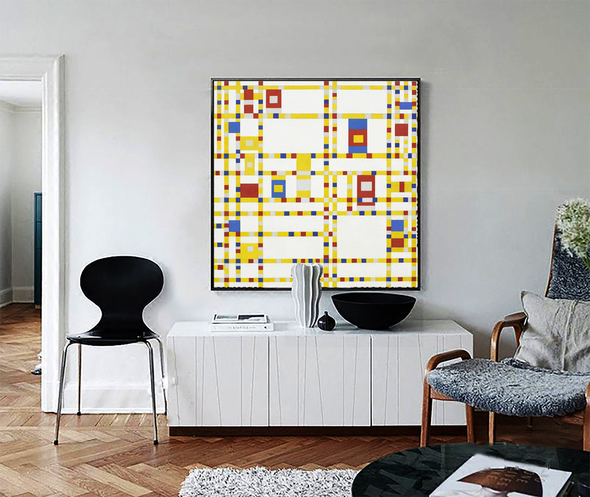 Broadway Boogie Woogie by Piet Mondrian