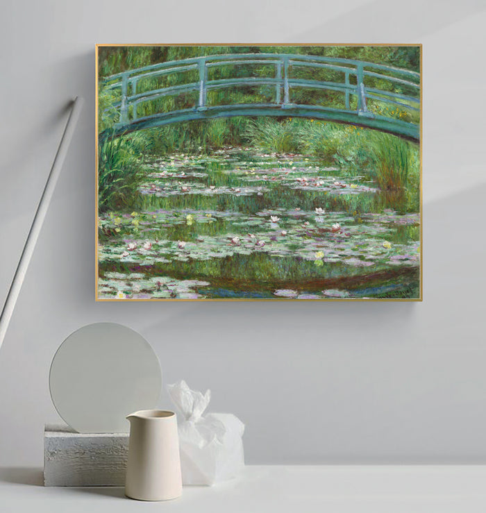 The Japanese Footbridge by Claude Monet