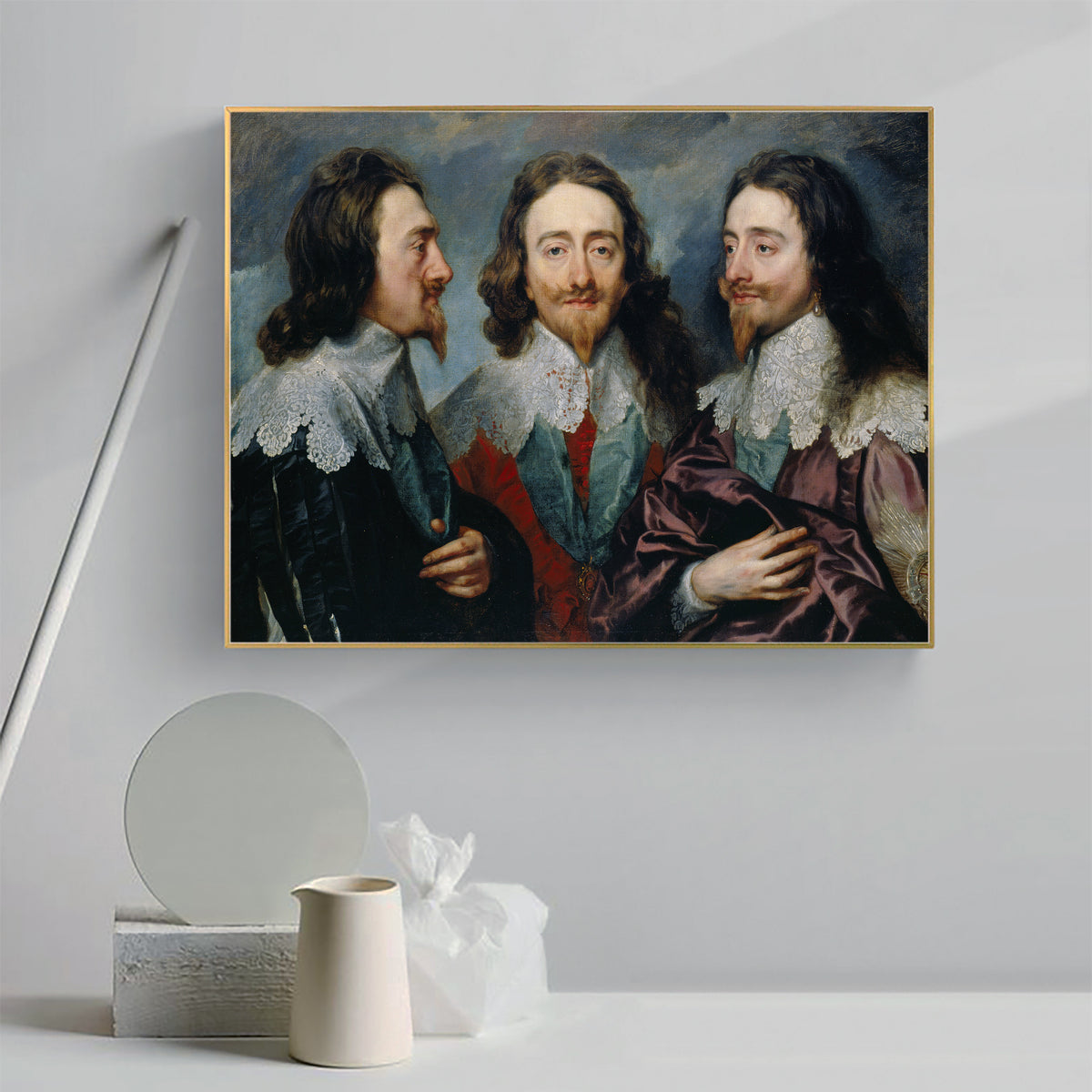 Charles I in Three Positions by Anthony van Dyck