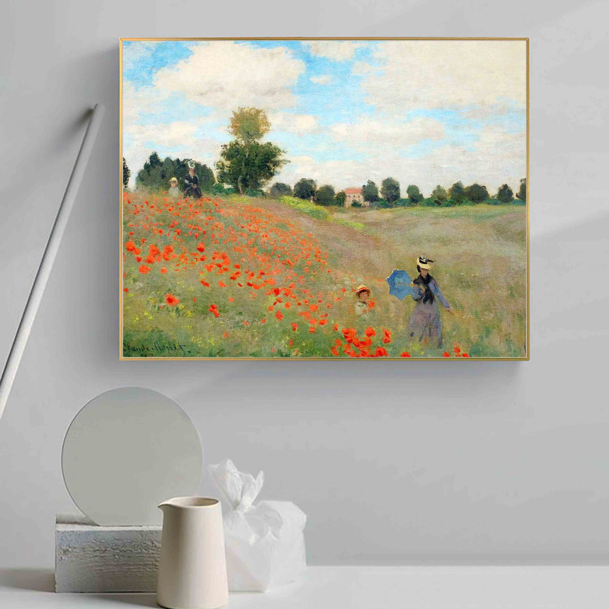 Poppy Field in Argenteuil by Claude Monet