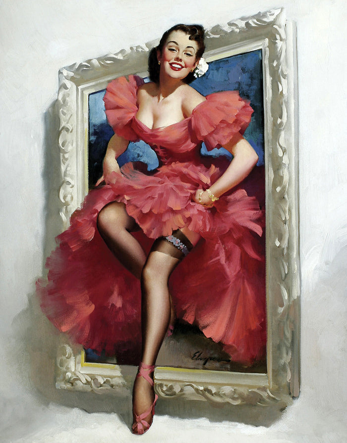 Stepping_out by Gil Elvgren