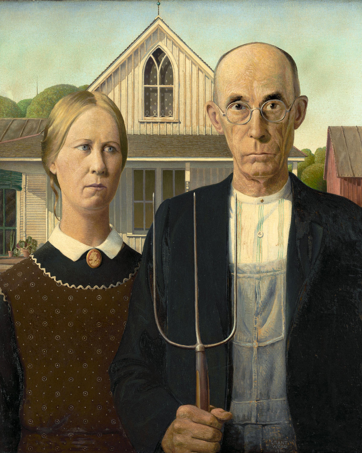 American Gothic by Grant Wood