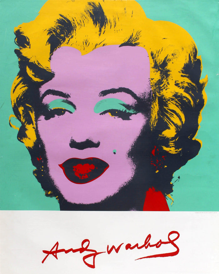 Andy Warhol Art Exhibition Poster Marilyn Monroe Pop Art Design
