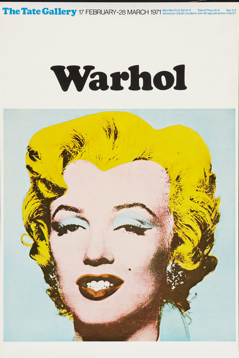 Andy Warhol Exhibition Poster (Tate Gallery, 1971)