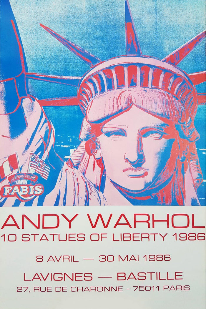 Andy Warhol,Galerie Lavignes Bastille (10 Statues of Liberty)