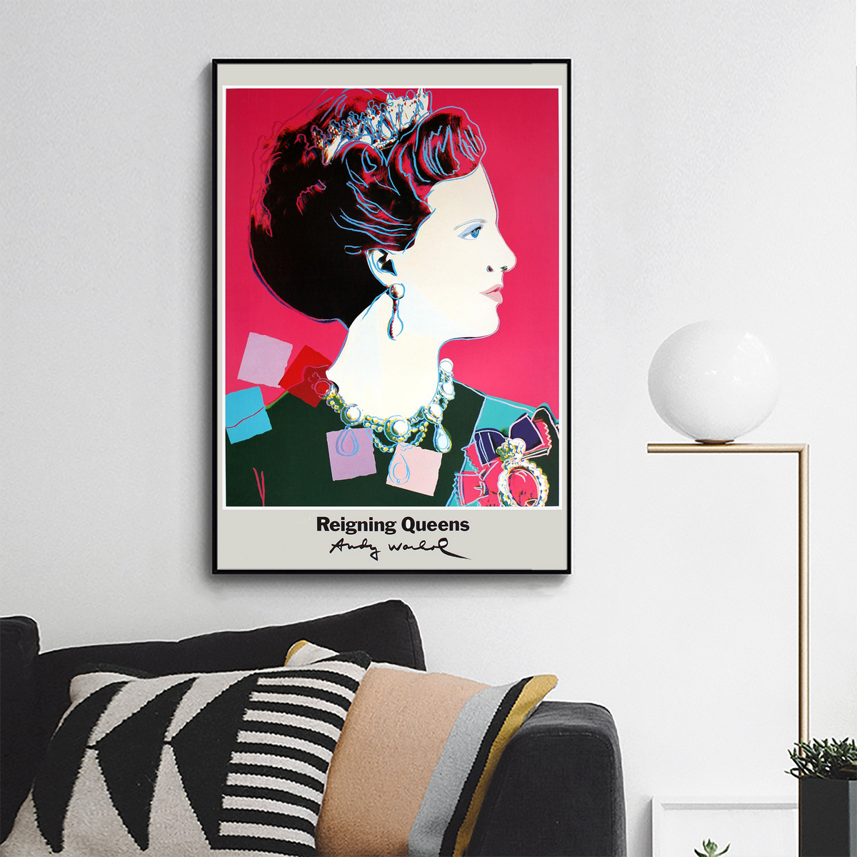 Andy Warhol,Queen Margrethe II of Denmark, Poster 1986