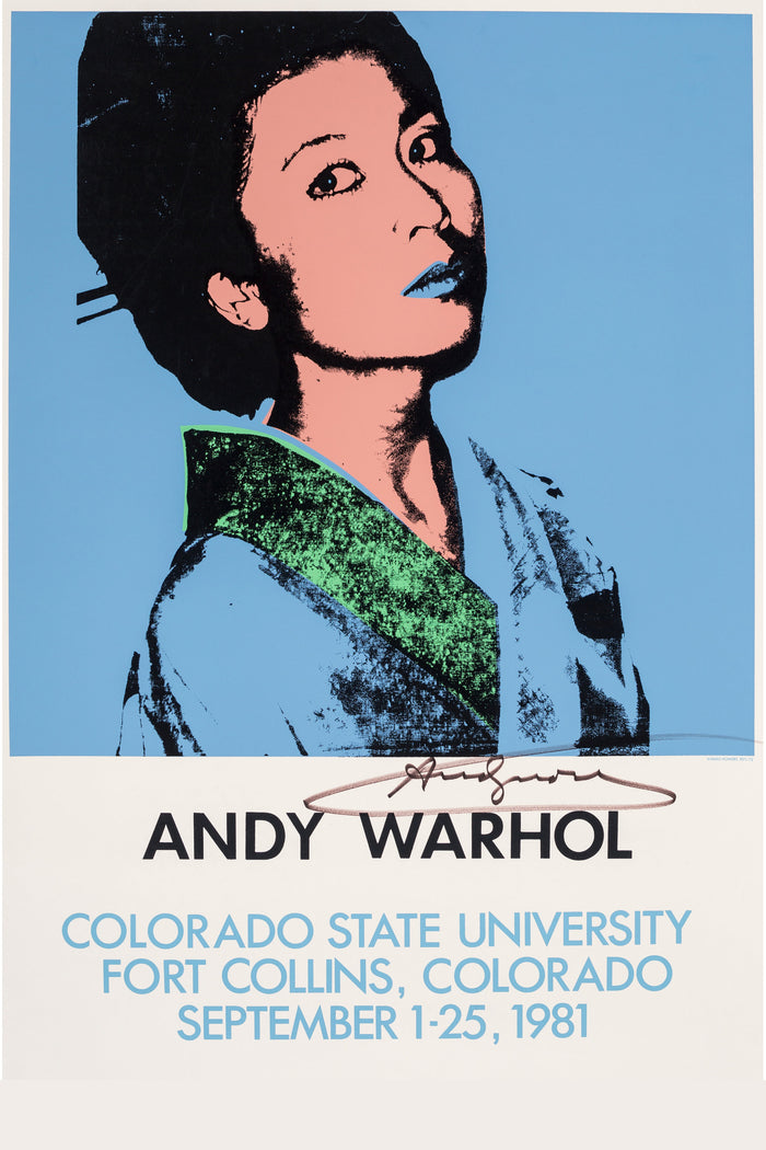 Andy Warhol, exhibition poster, 1981