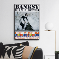 Banksy X Doe Museum. Keep It Spotless, exhibition poster, 2015