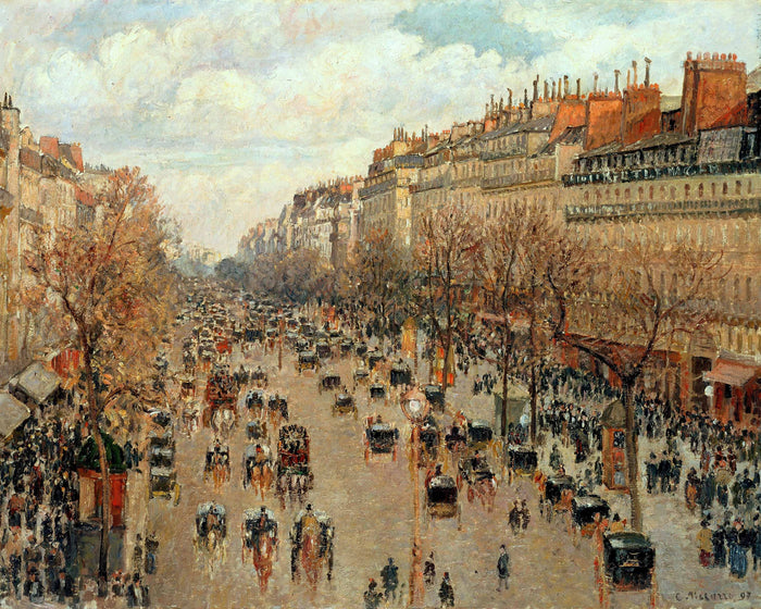 Boulevard Monmartre, Paris by Camille Pissarro