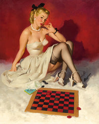 Check And Double Check by Gil Elvgren