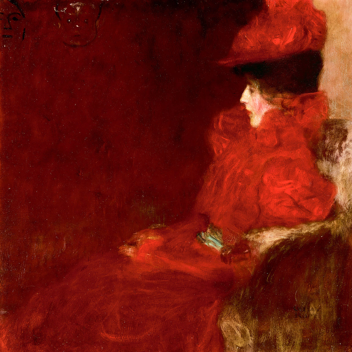 Dame im fauteuil by Gustav Klimt